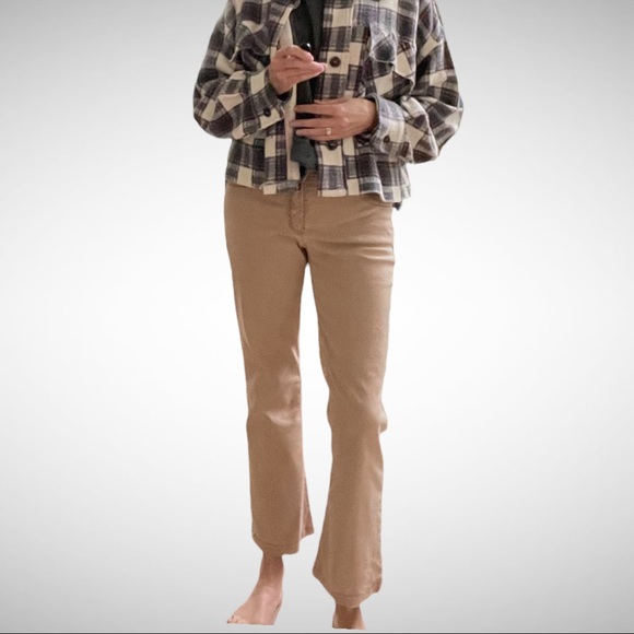 Gerry Weber Casual Cropped Kick Flare Jeans Tan 36 - Picture 3 of 11